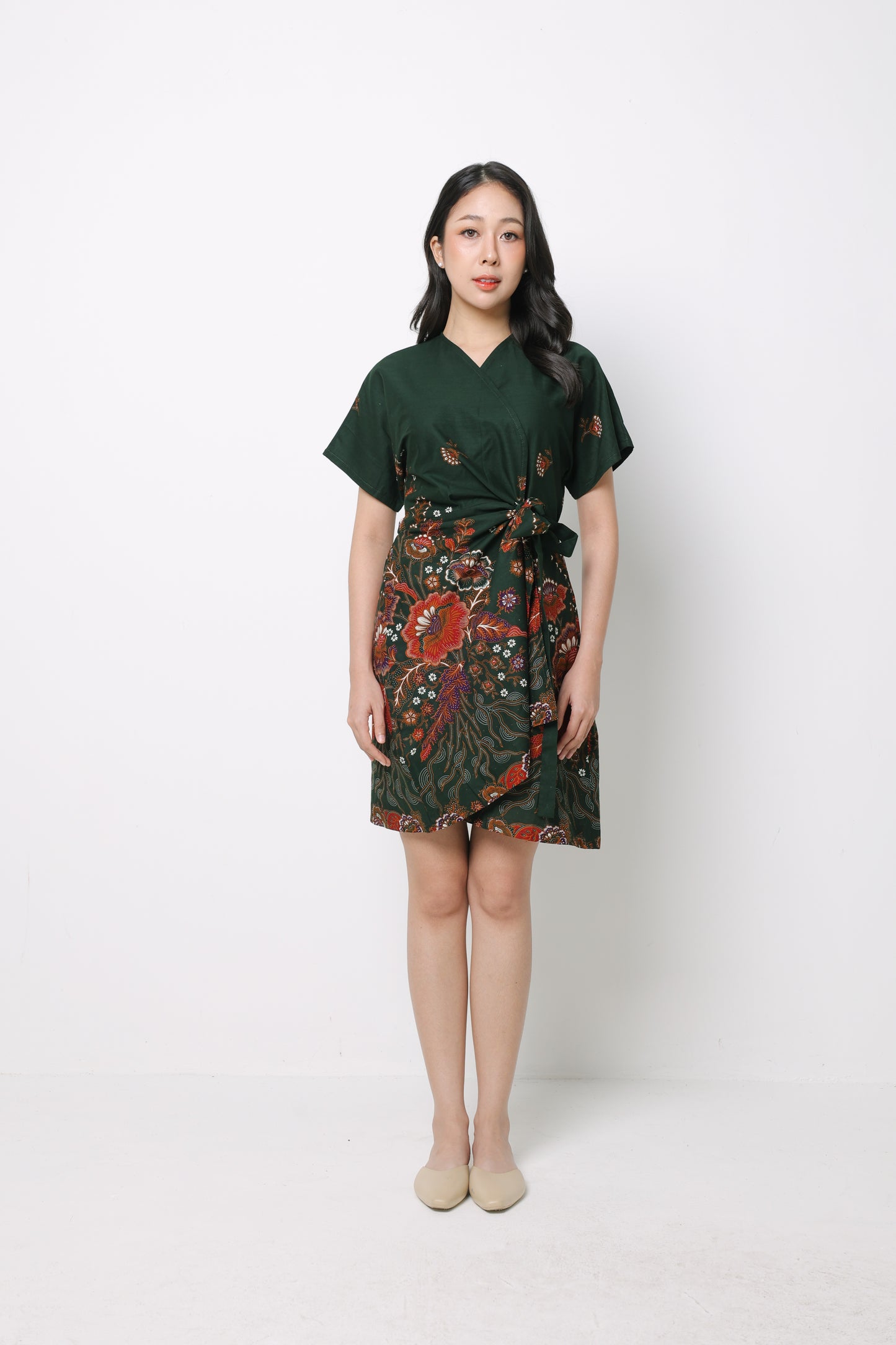 Bonnie Short Wrap Dress (Above Knee)