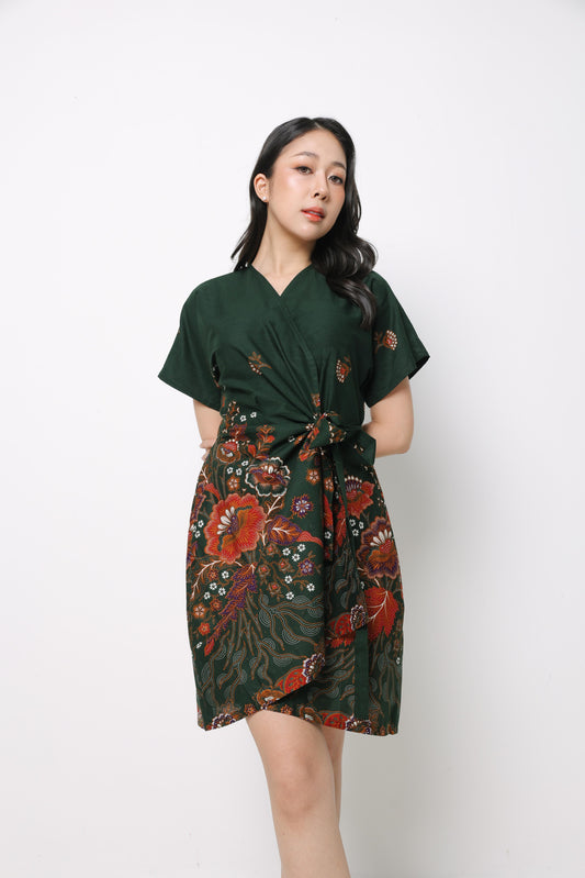 Bonnie Short Wrap Dress (Above Knee)