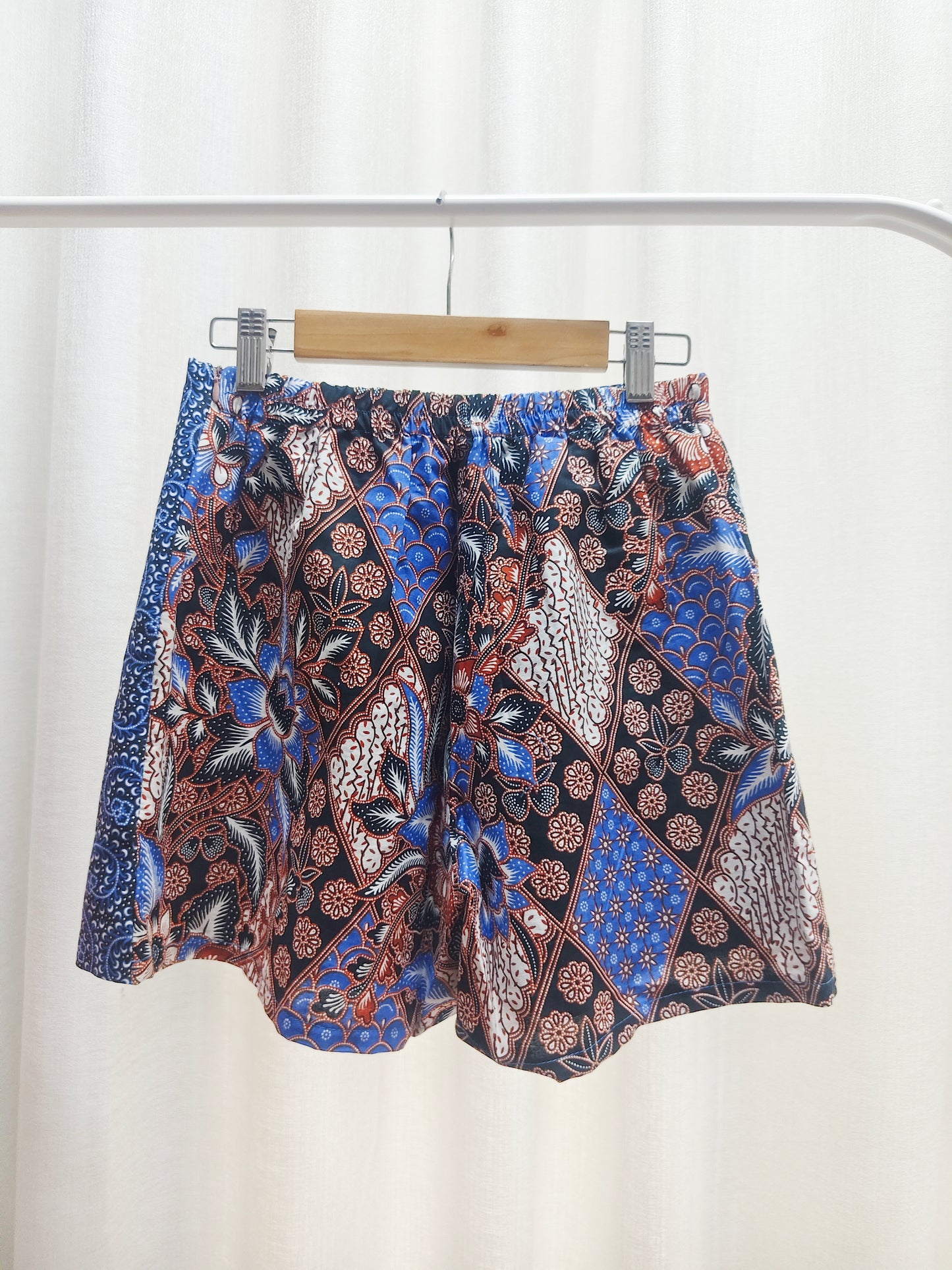 Minnie Batik Skort (Blue Geometric) Size S and M