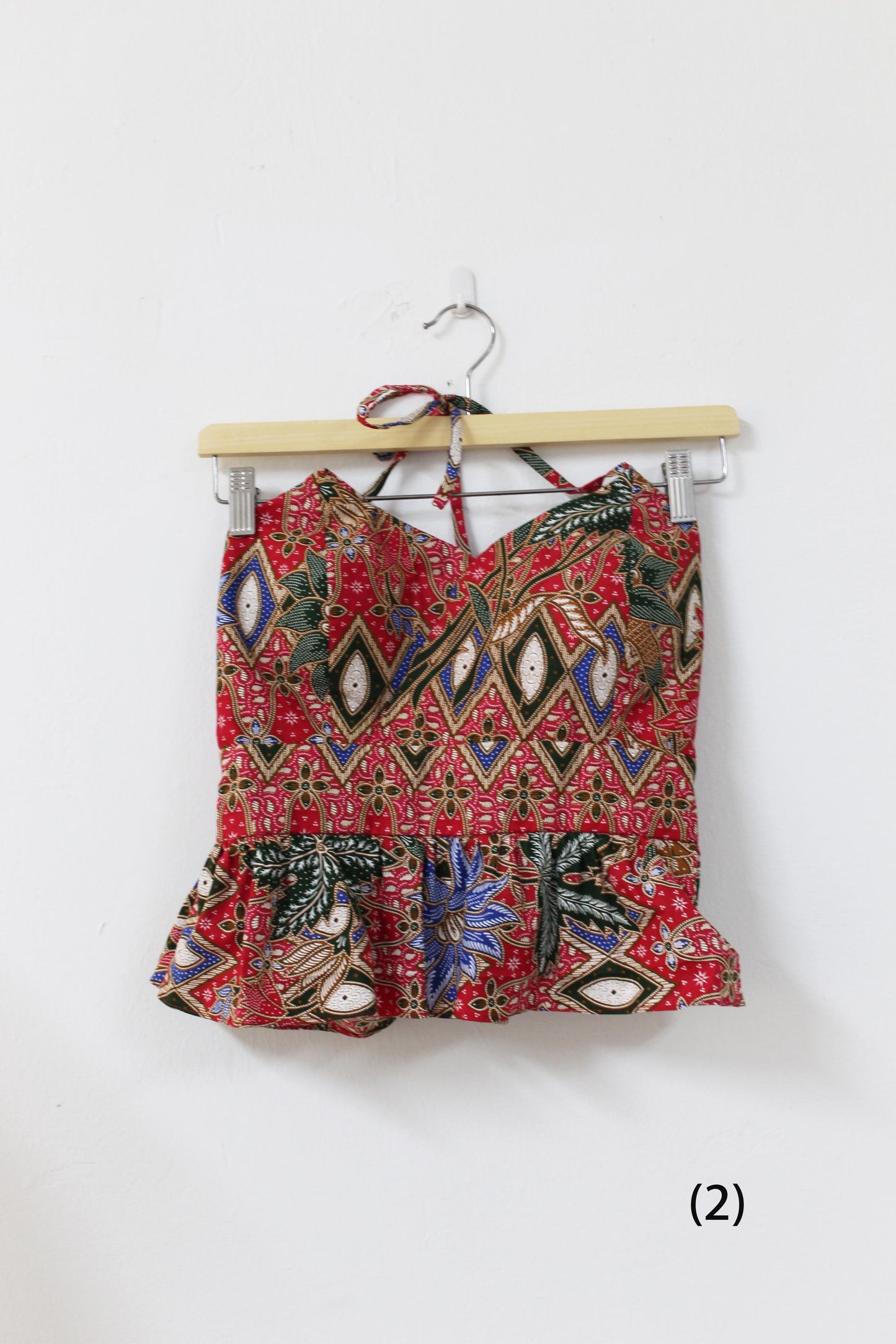 Aria Halter Neck Peplum Top (A)