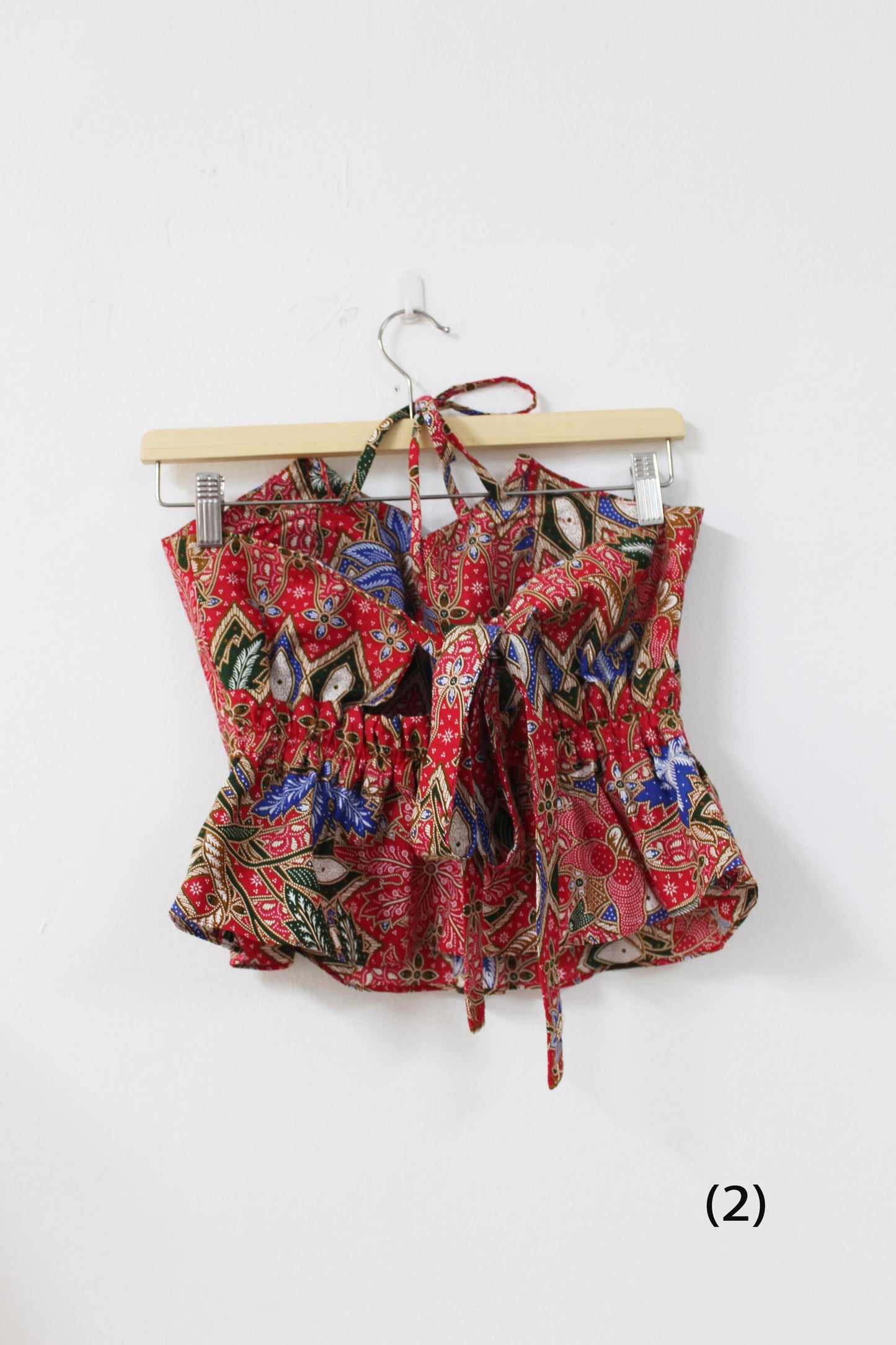 Aria Halter Neck Peplum Top (A)