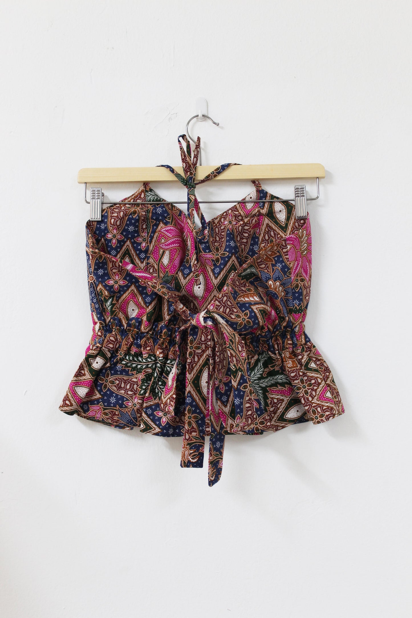 Aria Halter Neck Peplum Top (A)