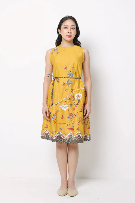Pamela Round Neck Batik Dress