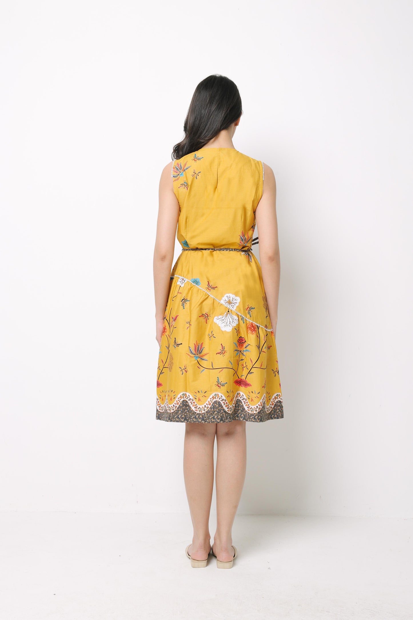 Pamela Round Neck Batik Dress