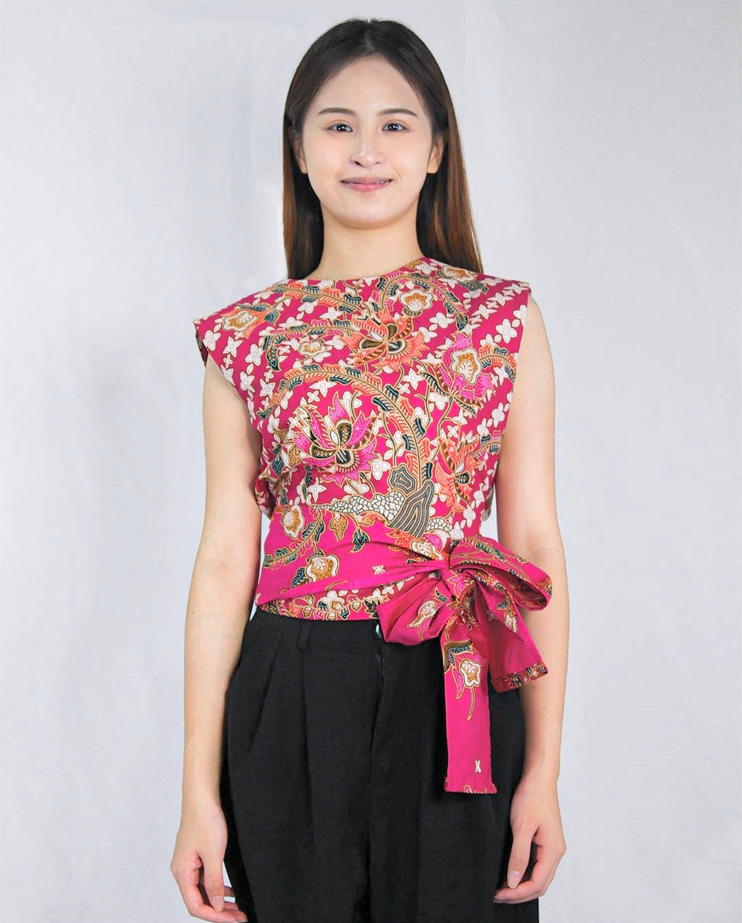 Sadie Ribbon Top ( Sweet Purple) Size M