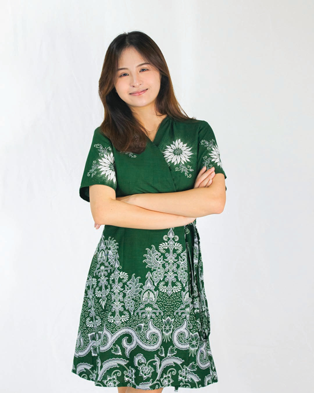 Lily Batik Wrap Dress (A)