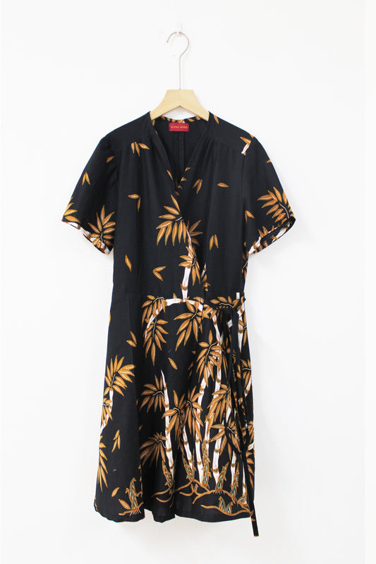 Lily Wrap Dress ( Black Bamboo)