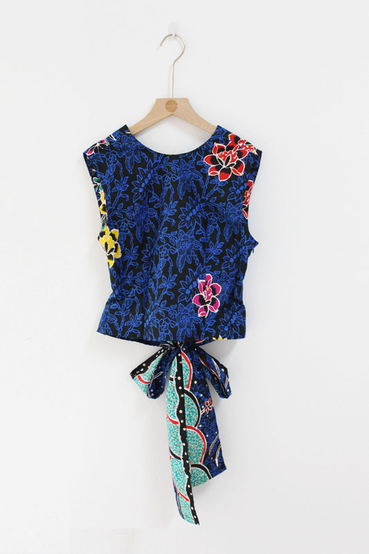 Sadie Ribbon Top (Blue)