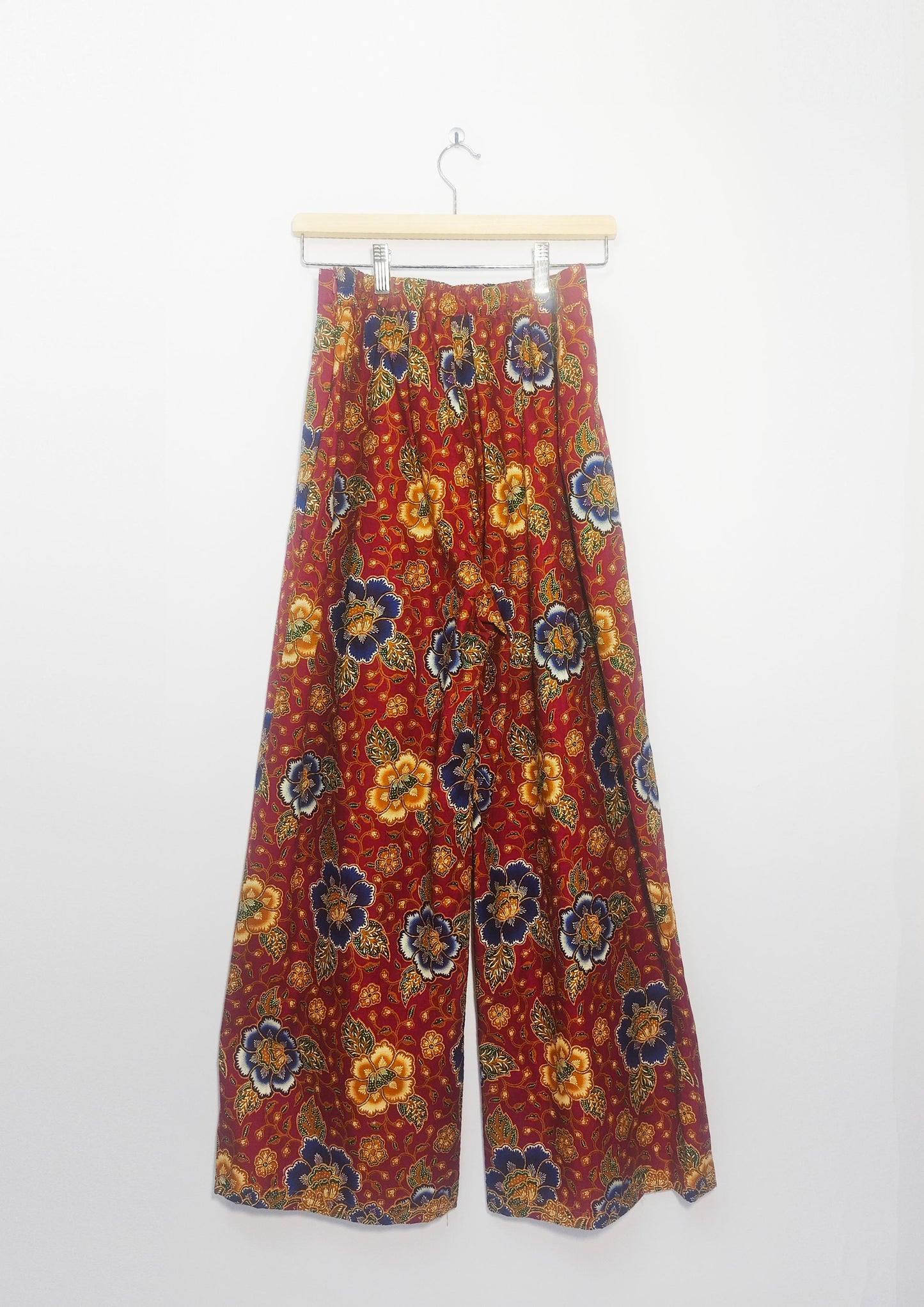 Olivia Palazzo Batik Long Pant (Maroon) M Size