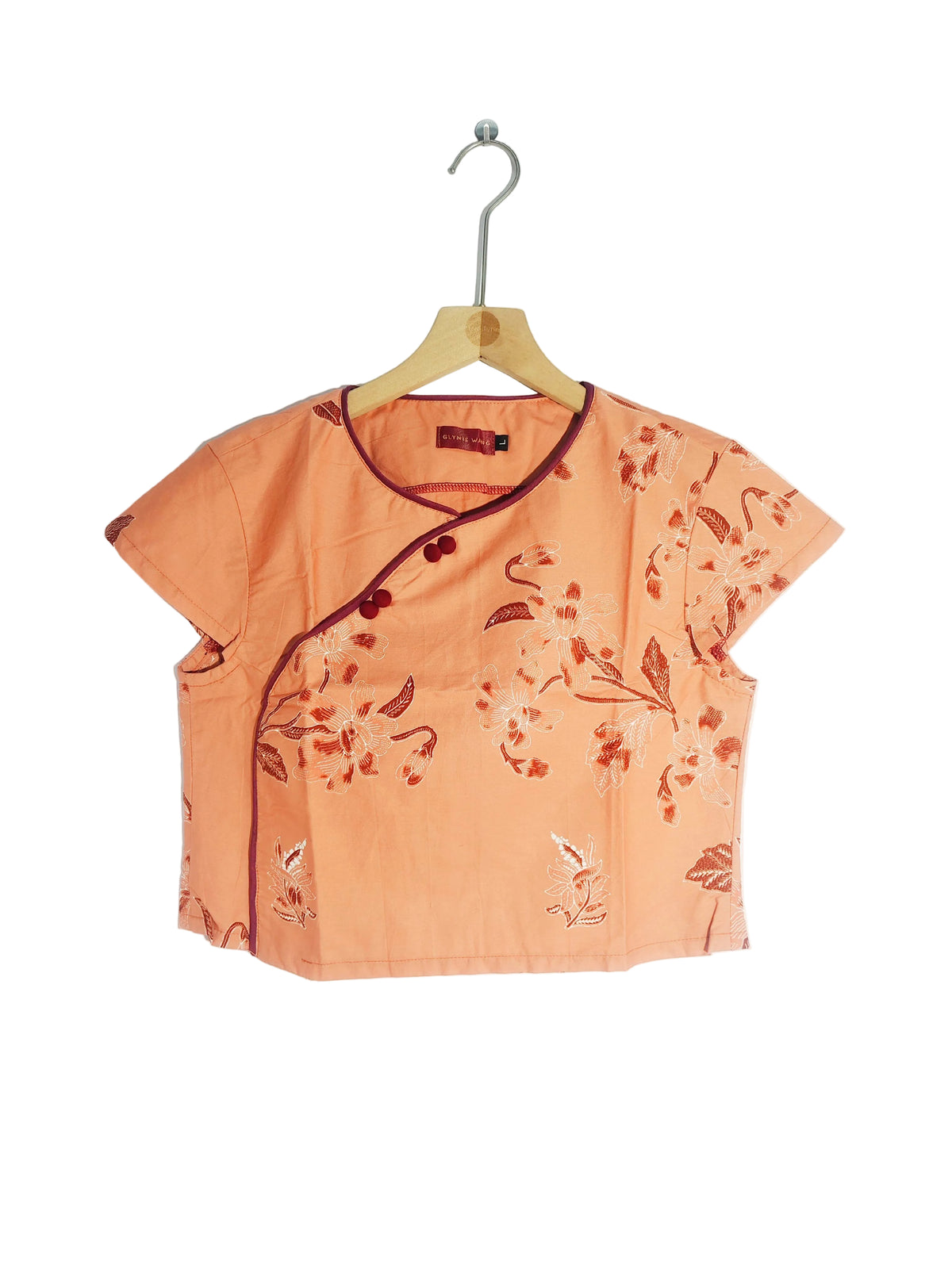 Rubbie Round Neck Crop Top (Blossom) Size L