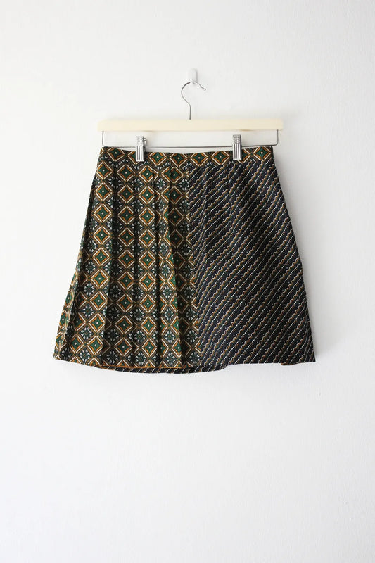 Mini Pleat Skirt (Green)