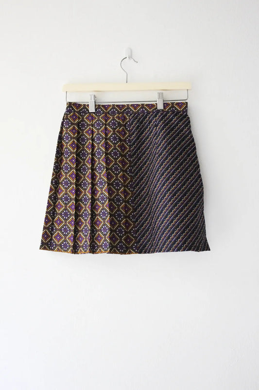 Mini Pleat Skirt (Purple)