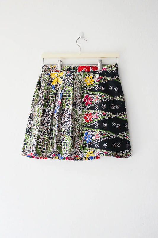 Mini Pleat Skirt (Mix Green)