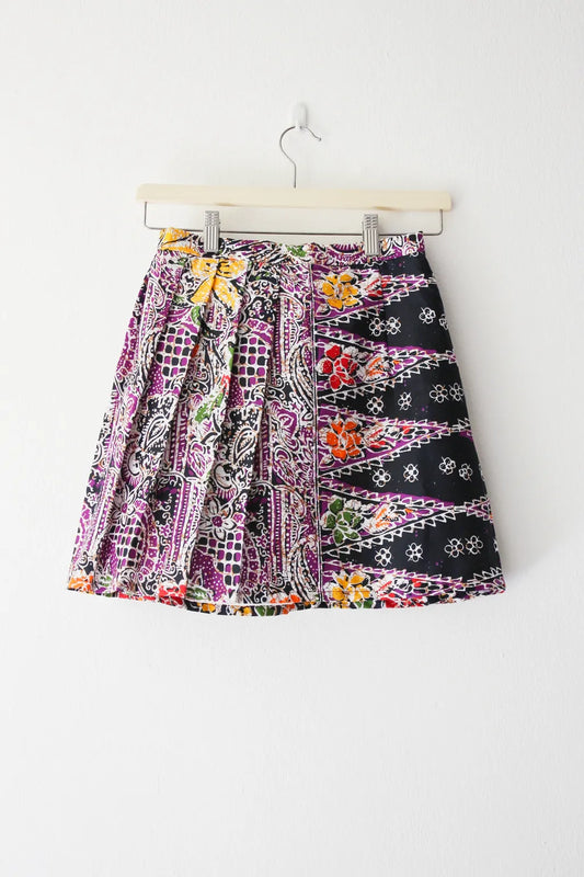 Mini Pleat Skirt (Mix Purple)