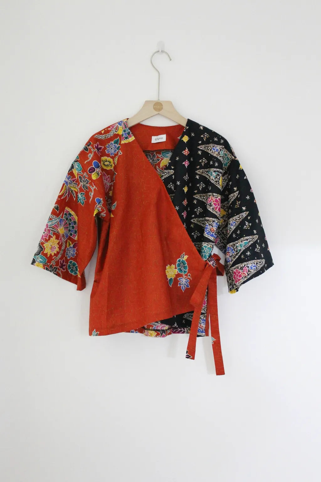 Mollie Kimono Top ( Brown Orange)