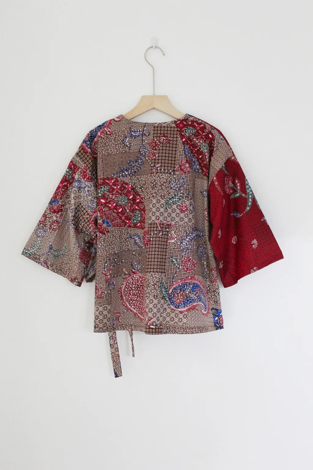 Mollie Kimono Top ( Wine Red)