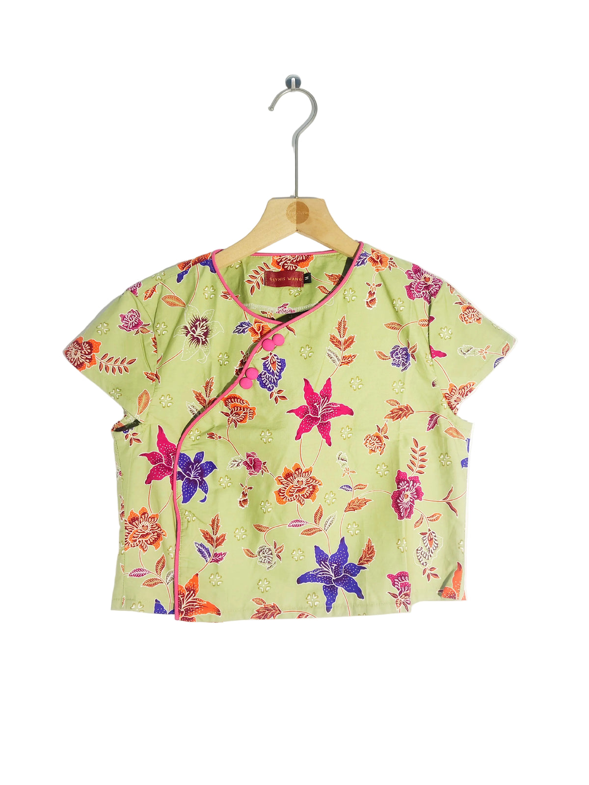 Rubbie Round Neck Crop Top (Avocado) Size M and Size L