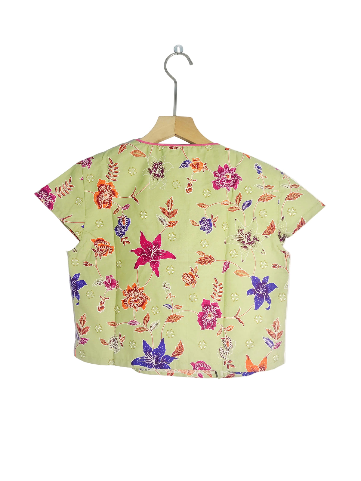 Rubbie Round Neck Crop Top (Avocado) Size M and Size L