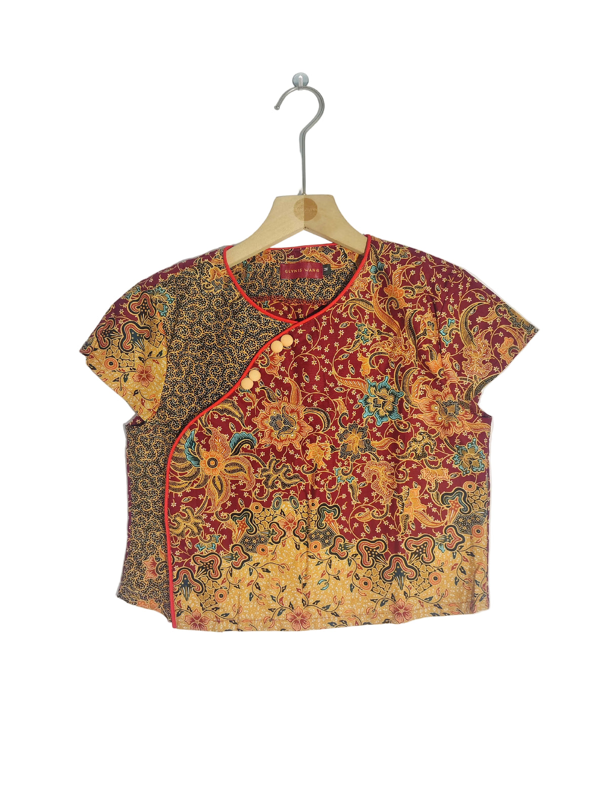 Rubbie Round Neck Crop Top (Red Apple) Size M