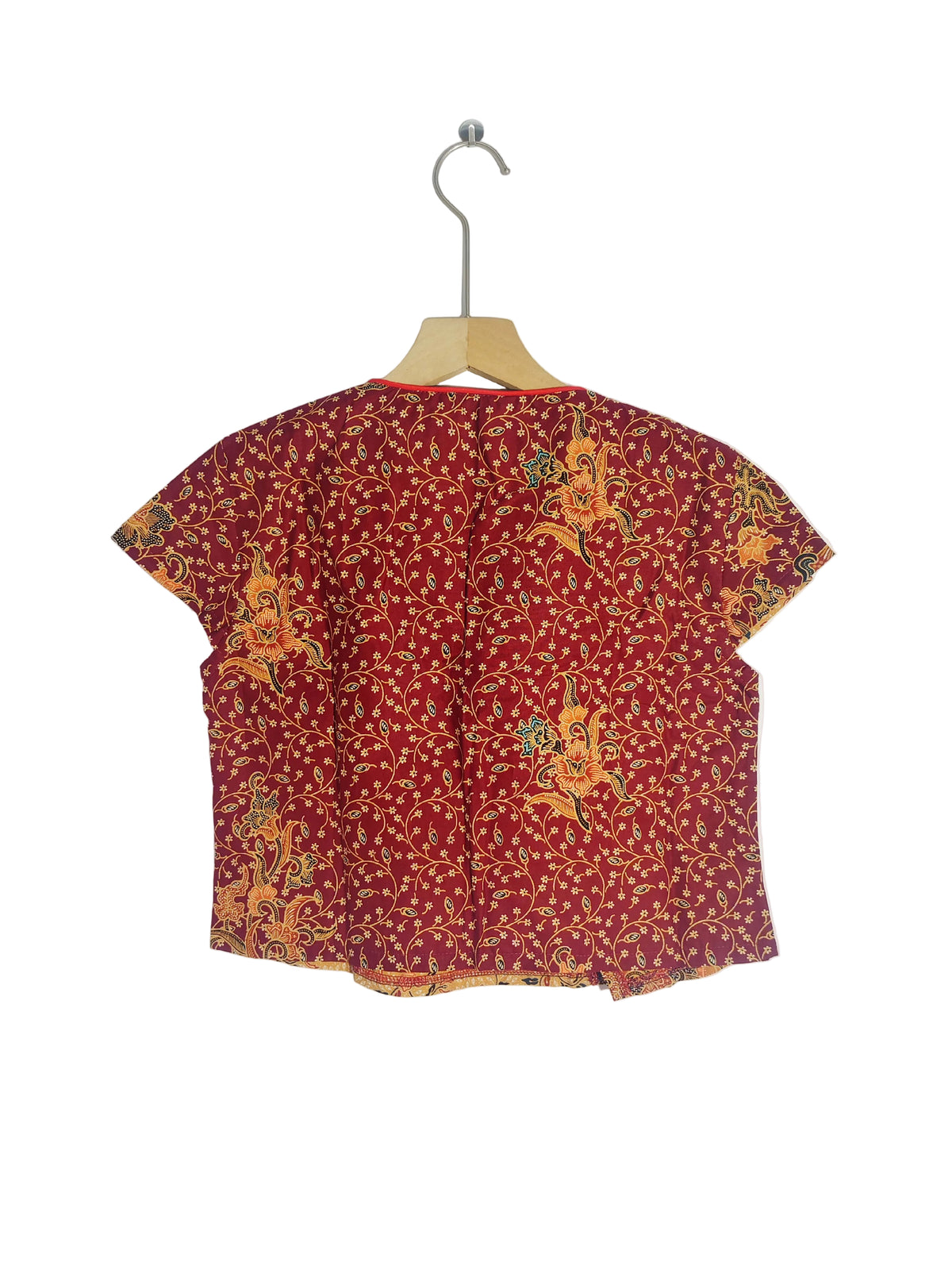 Rubbie Round Neck Crop Top (Red Apple) Size M