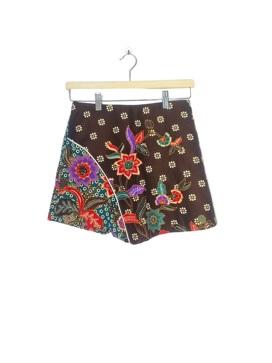Minnie Batik Skort (Brown White Dot) Size M
