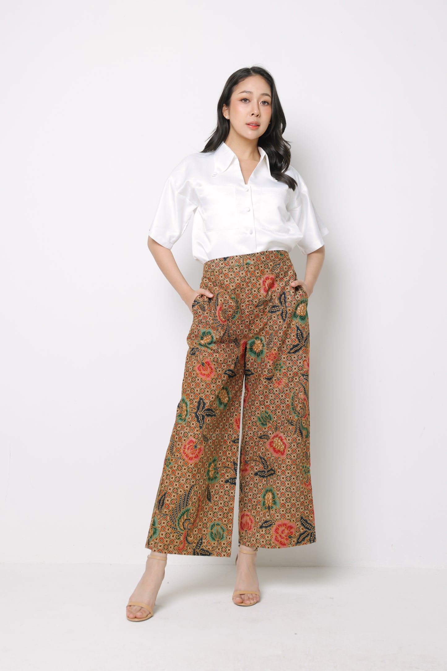Olivia Palazzo Batik Long Pant