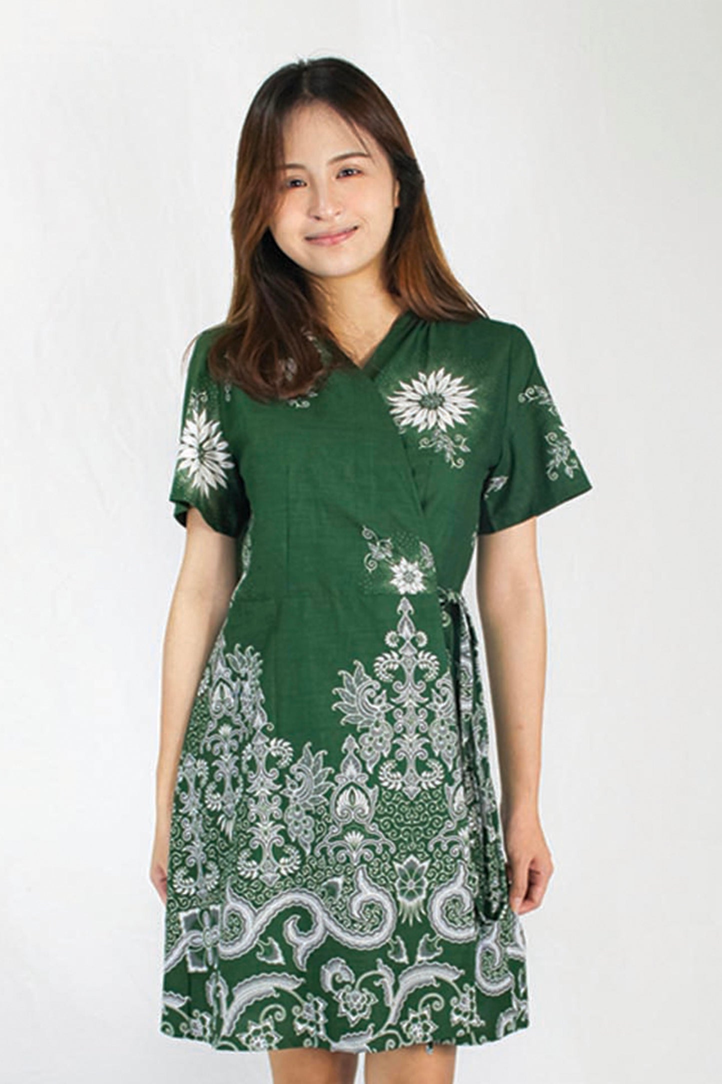 Lily Batik Wrap Dress (A)