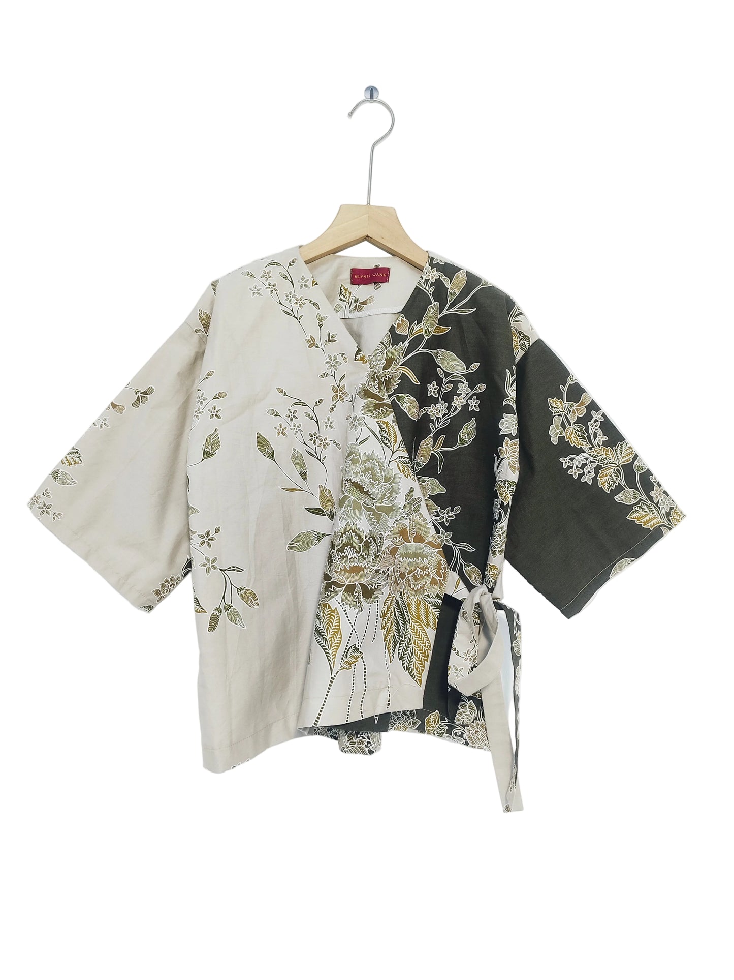 Mollie Kimono Top (Greyish Green)