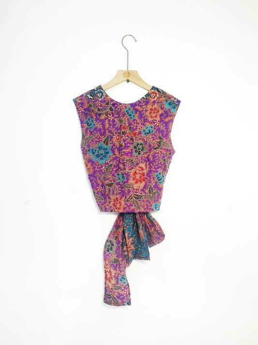 Sadie Ribbon Top ( Sweet Purple) Size M
