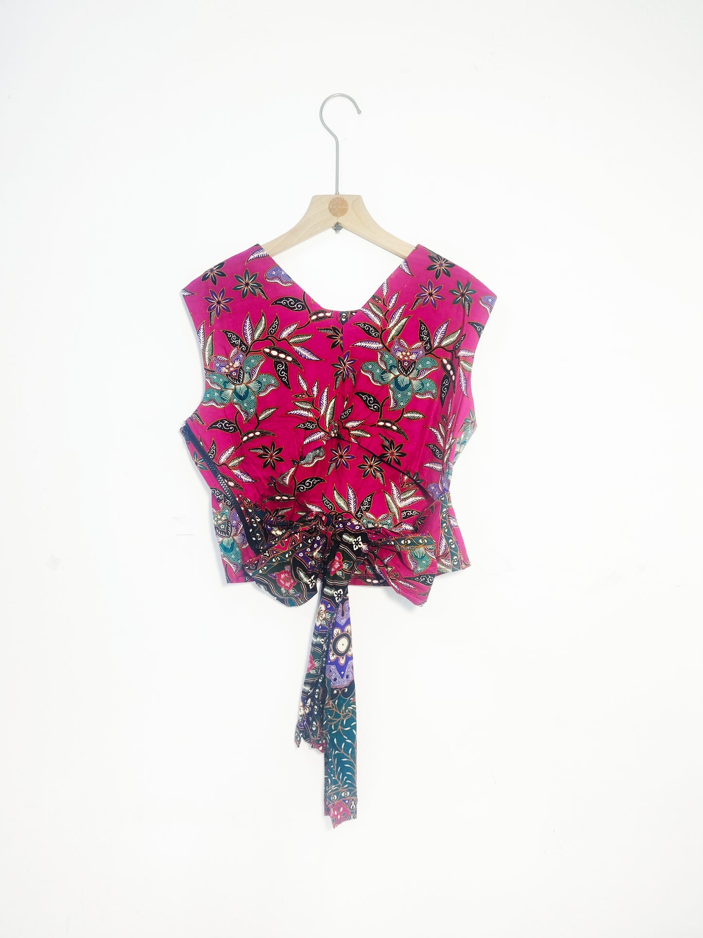Sadie Ribbon Top ( Purple Pink ) Size L