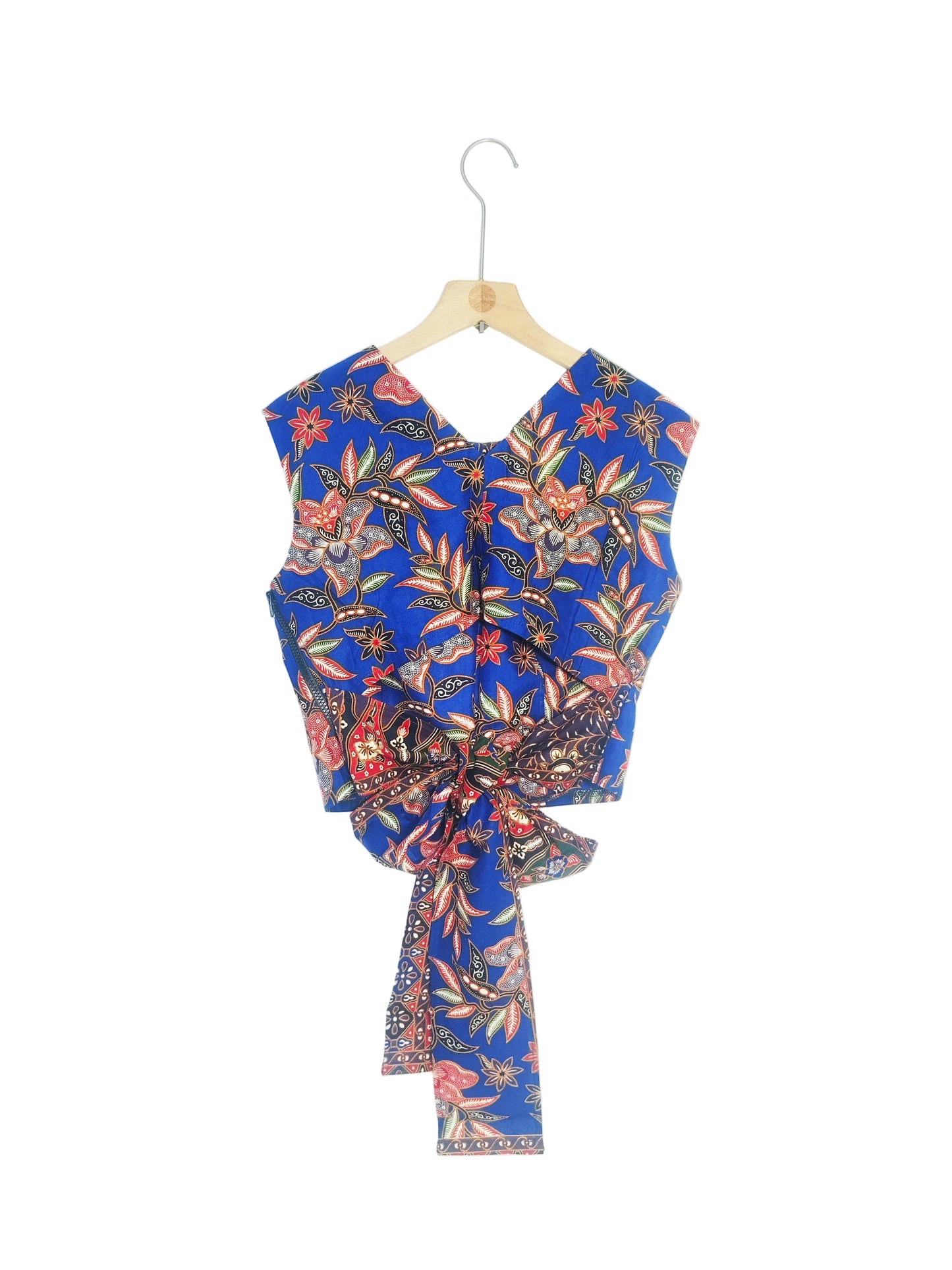 Sadie Ribbon Top ( Navy Blue) Size L