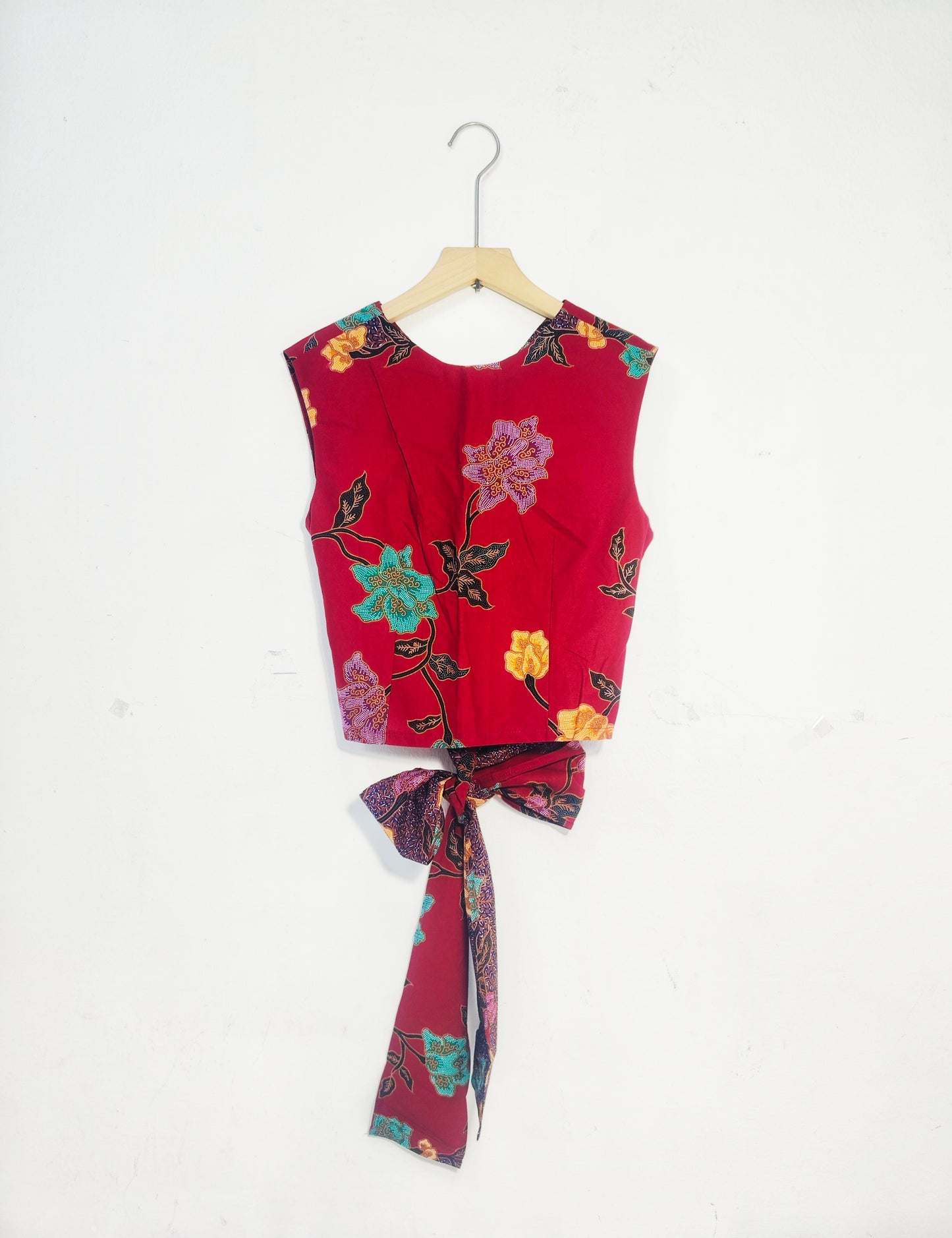 Sadie Ribbon Top ( Red) L Size