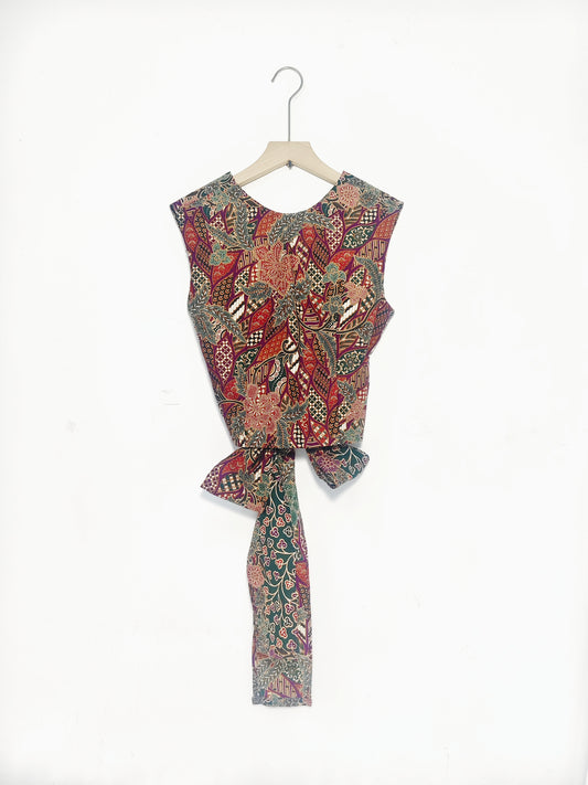 Sadie Ribbon Top ( In The Forest) Size M