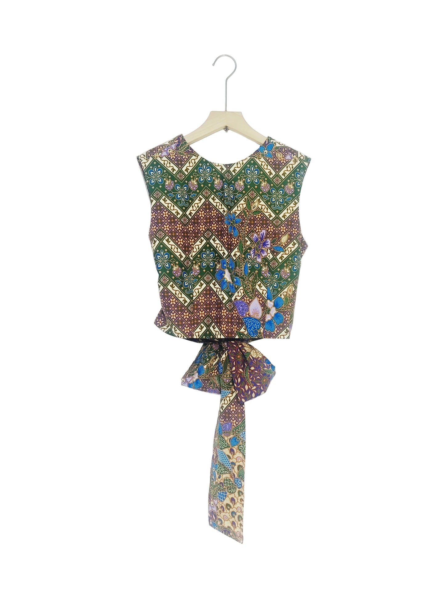 Sadie Ribbon Top ( Garden ) Size L