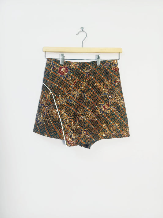 Minnie Batik Skort (Blue-Green) Size M