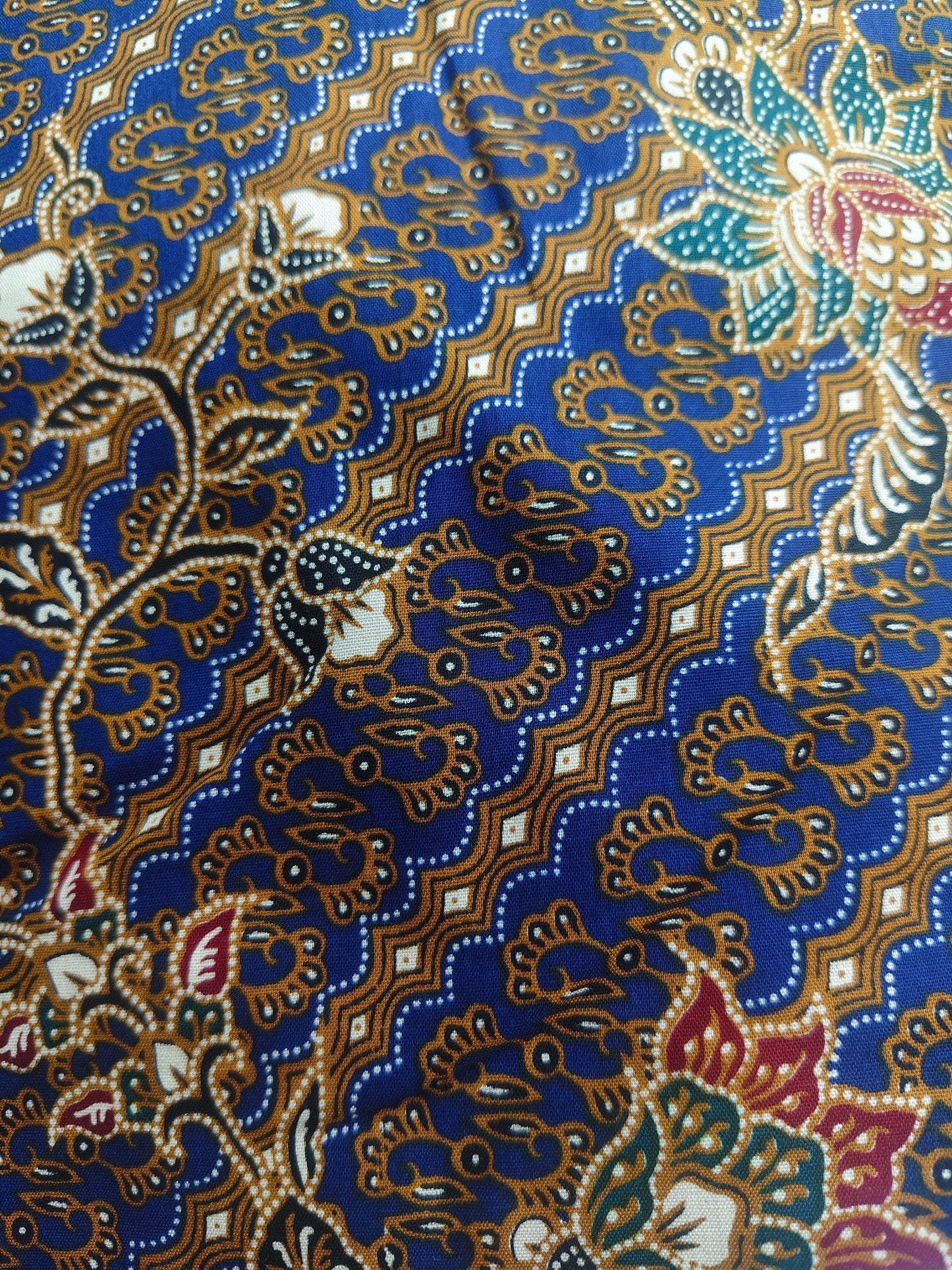 Minnie Batik Skort (Diagonal Line Navy Blue) Size L