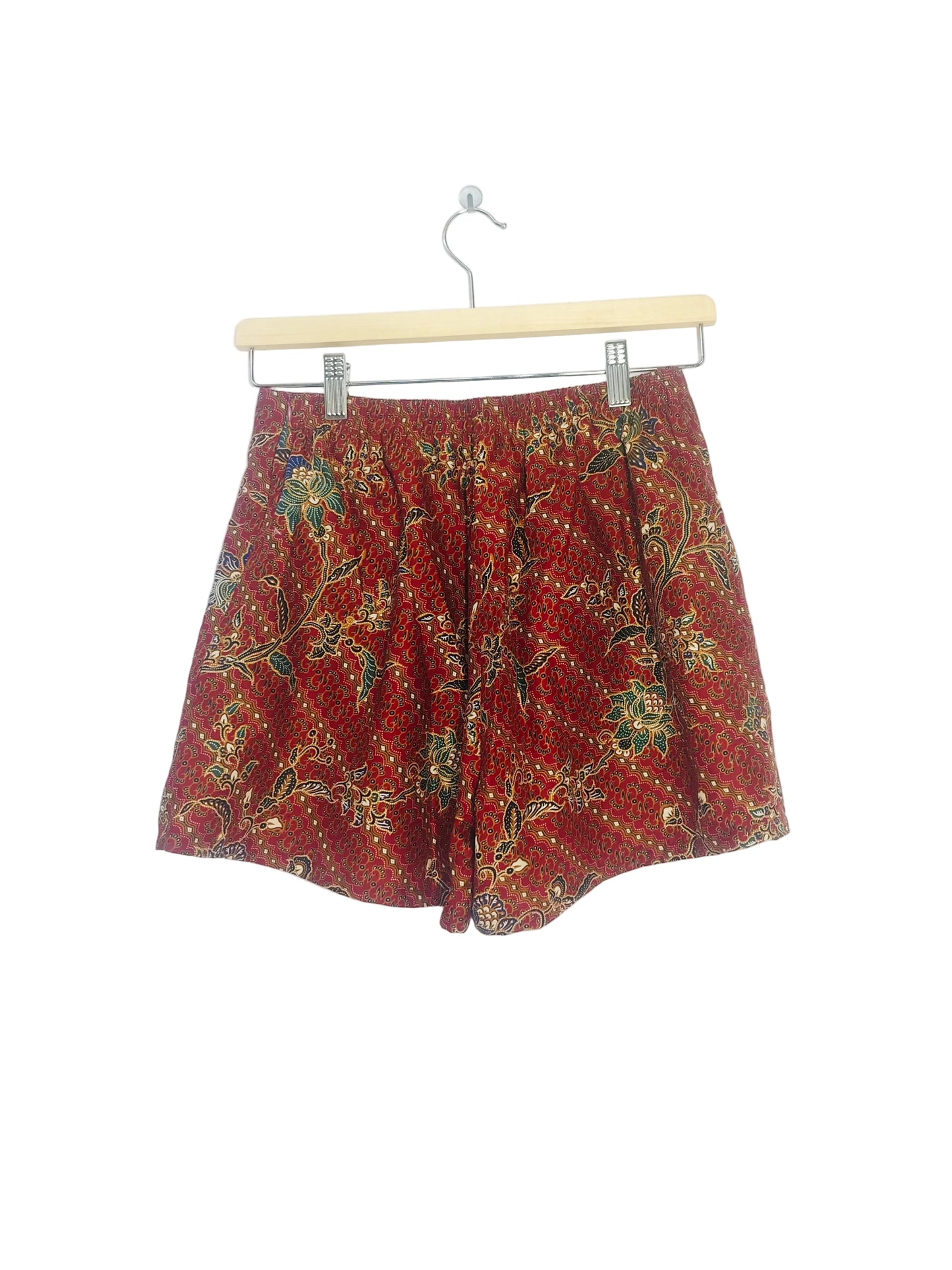 Minnie Batik Skort (Diagonal Line Maroon) Size M , L