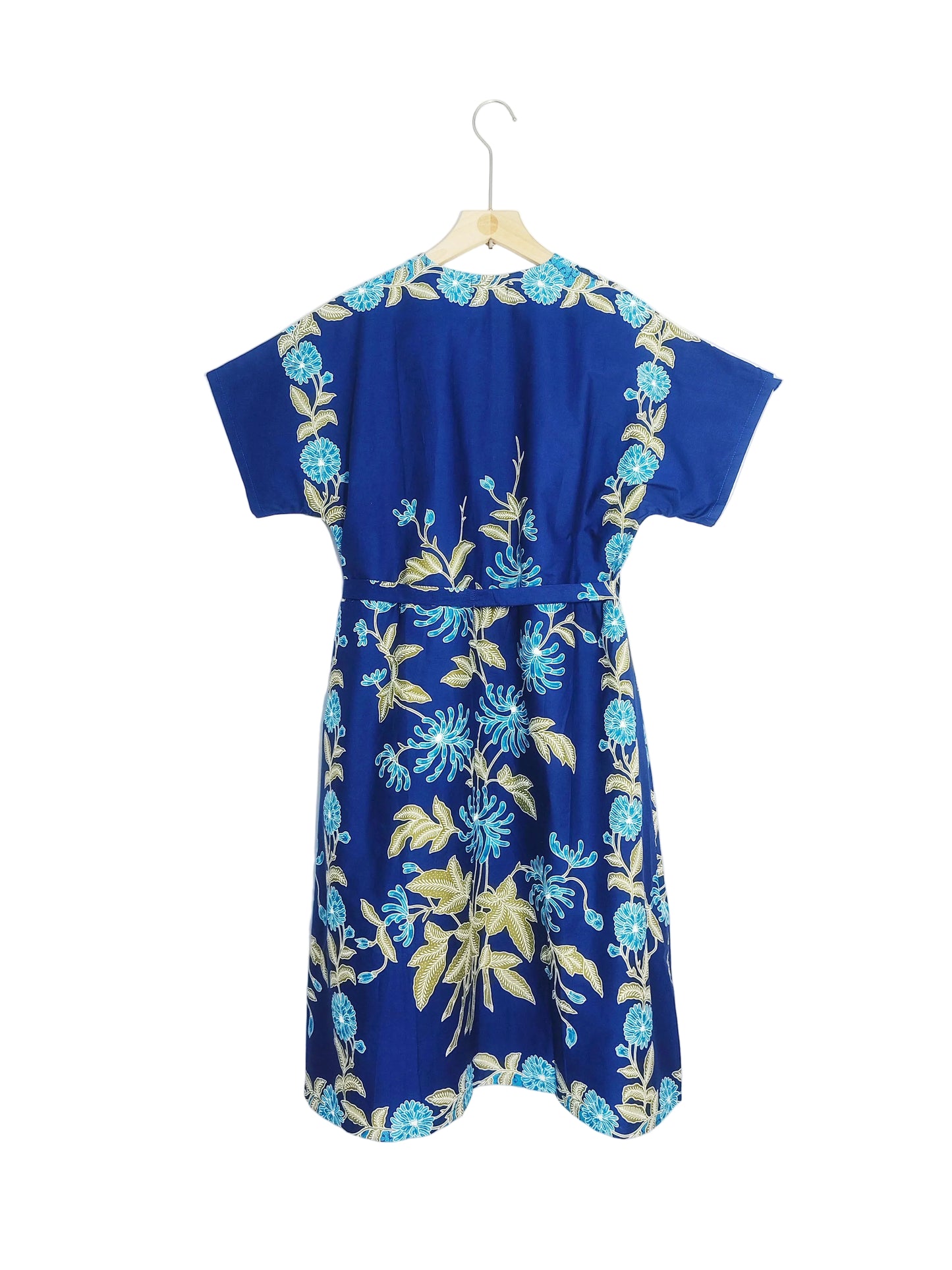 Bonnie Wrap Dress (Blue) Size L