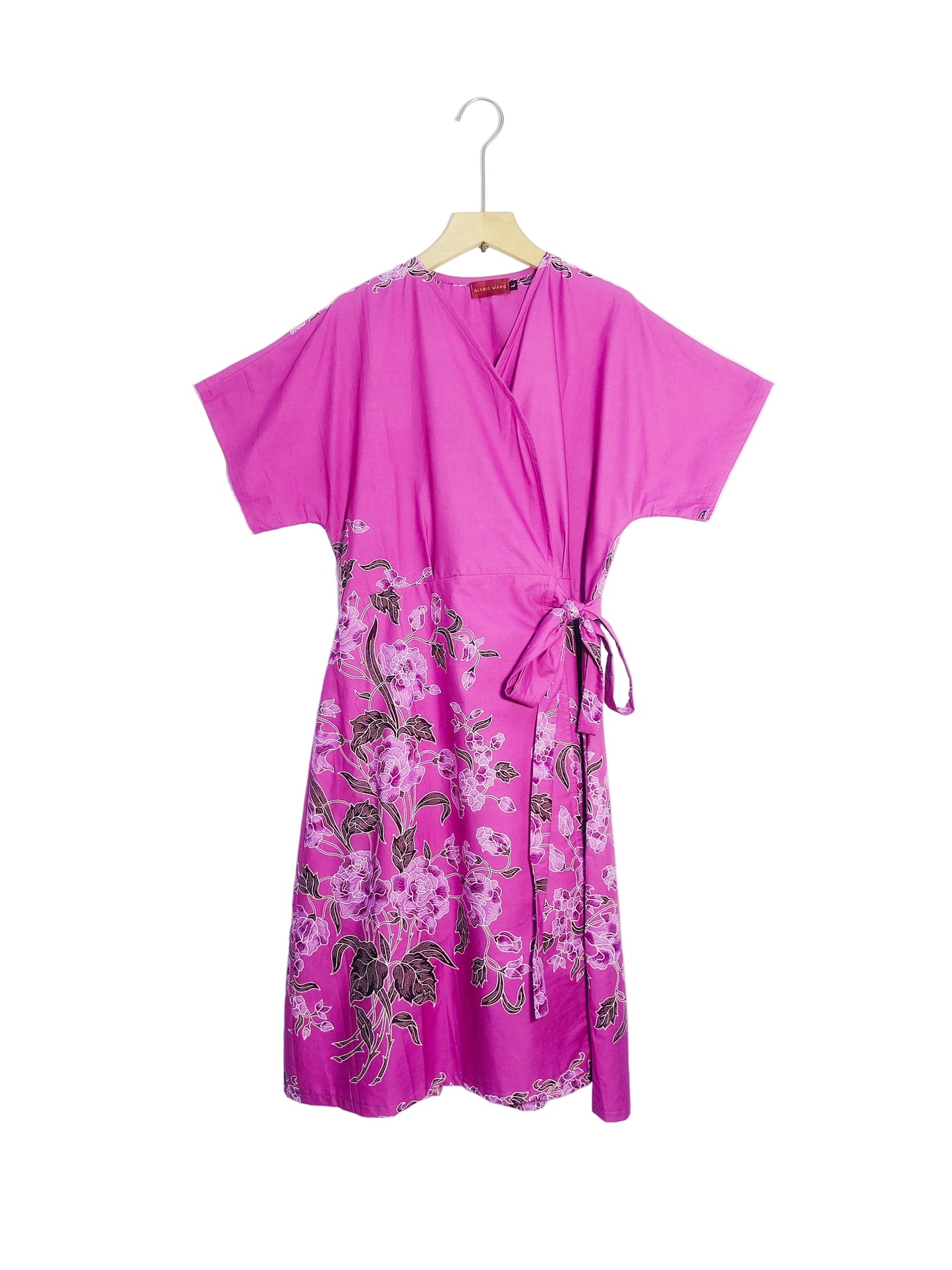 Bonnie Wrap Dress (Purple) Size L
