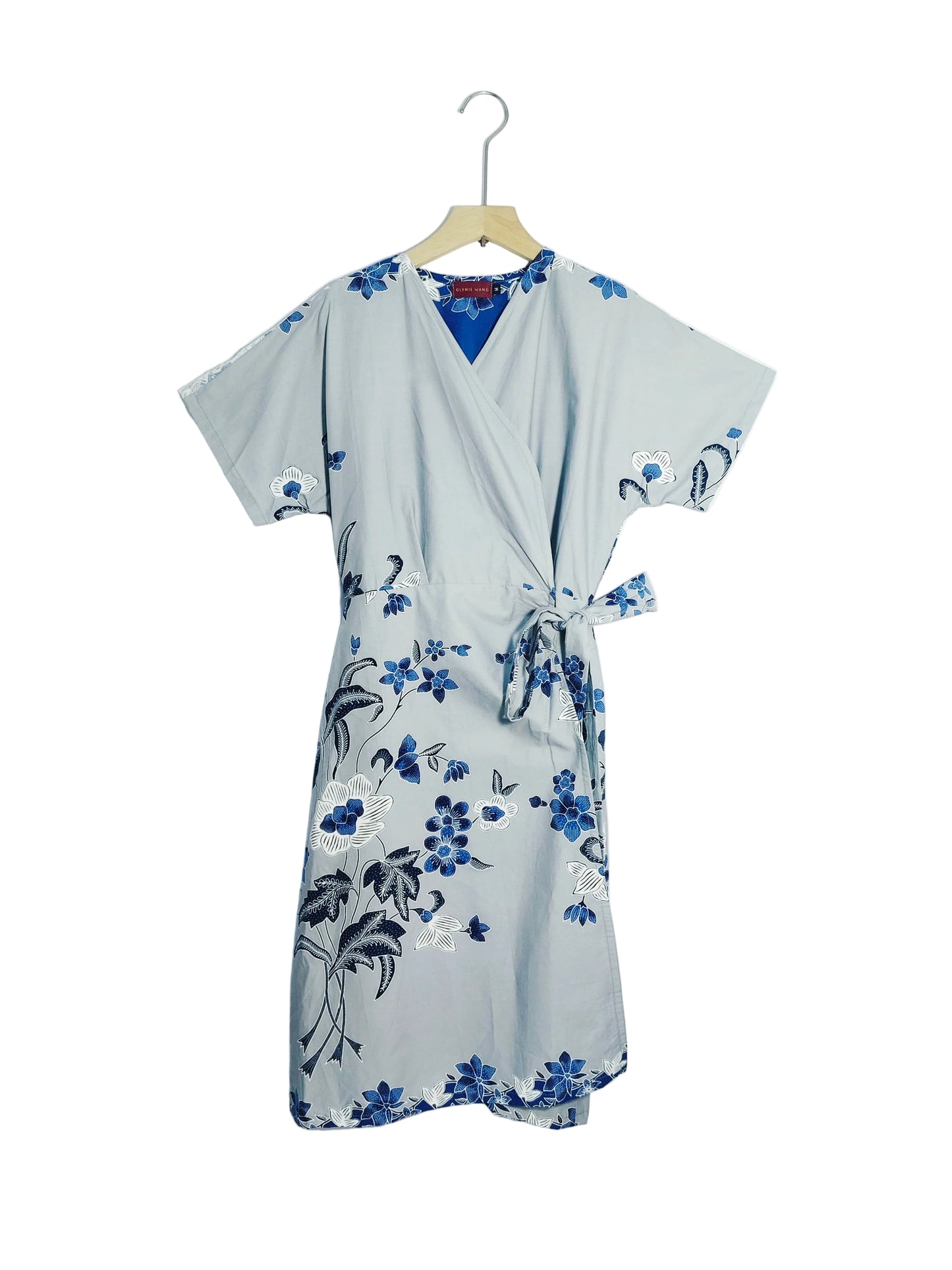 Bonnie Wrap Dress (Gray) Size M