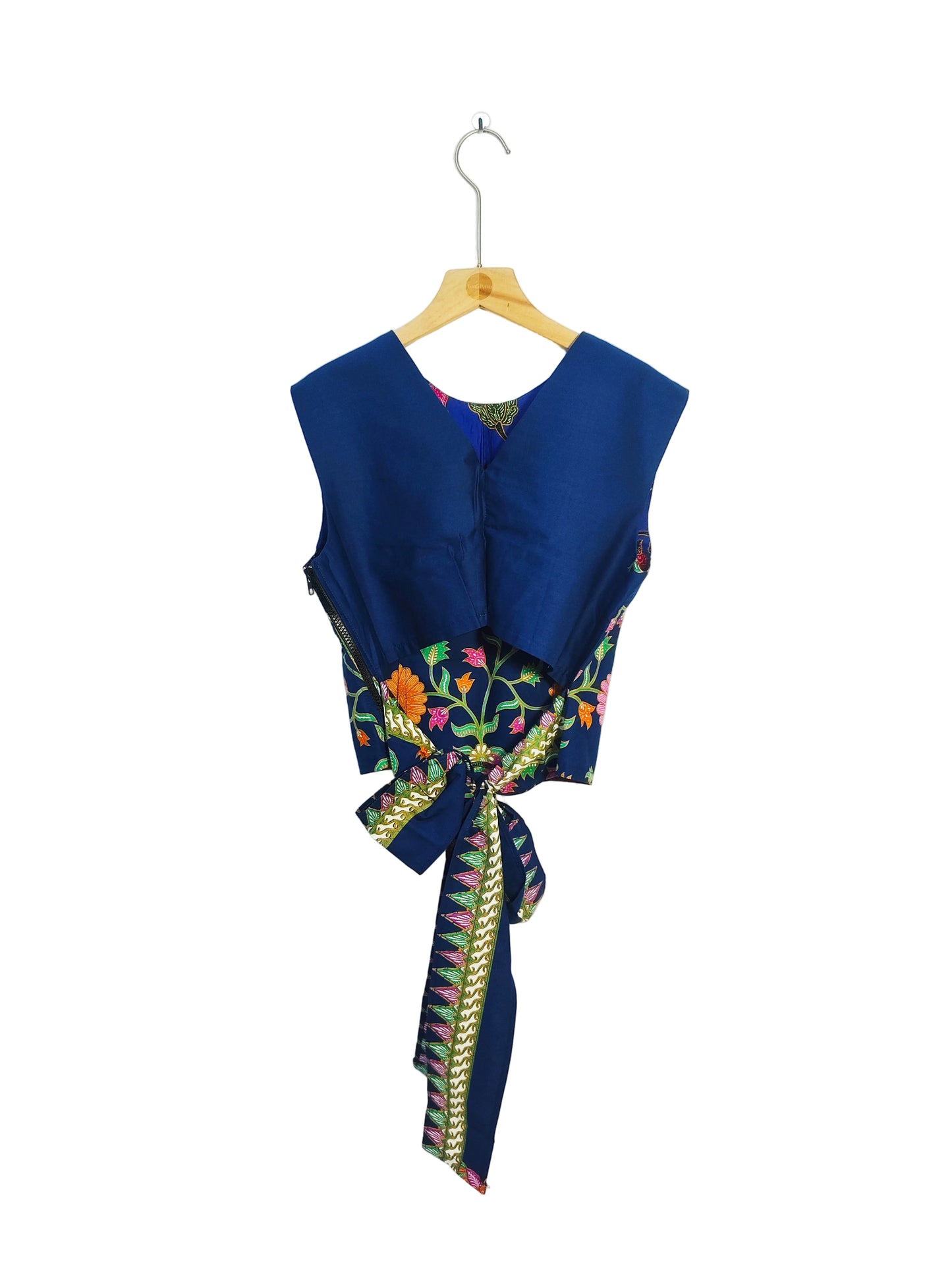 Sadie Ribbon Top ( Night Blue ) Size M