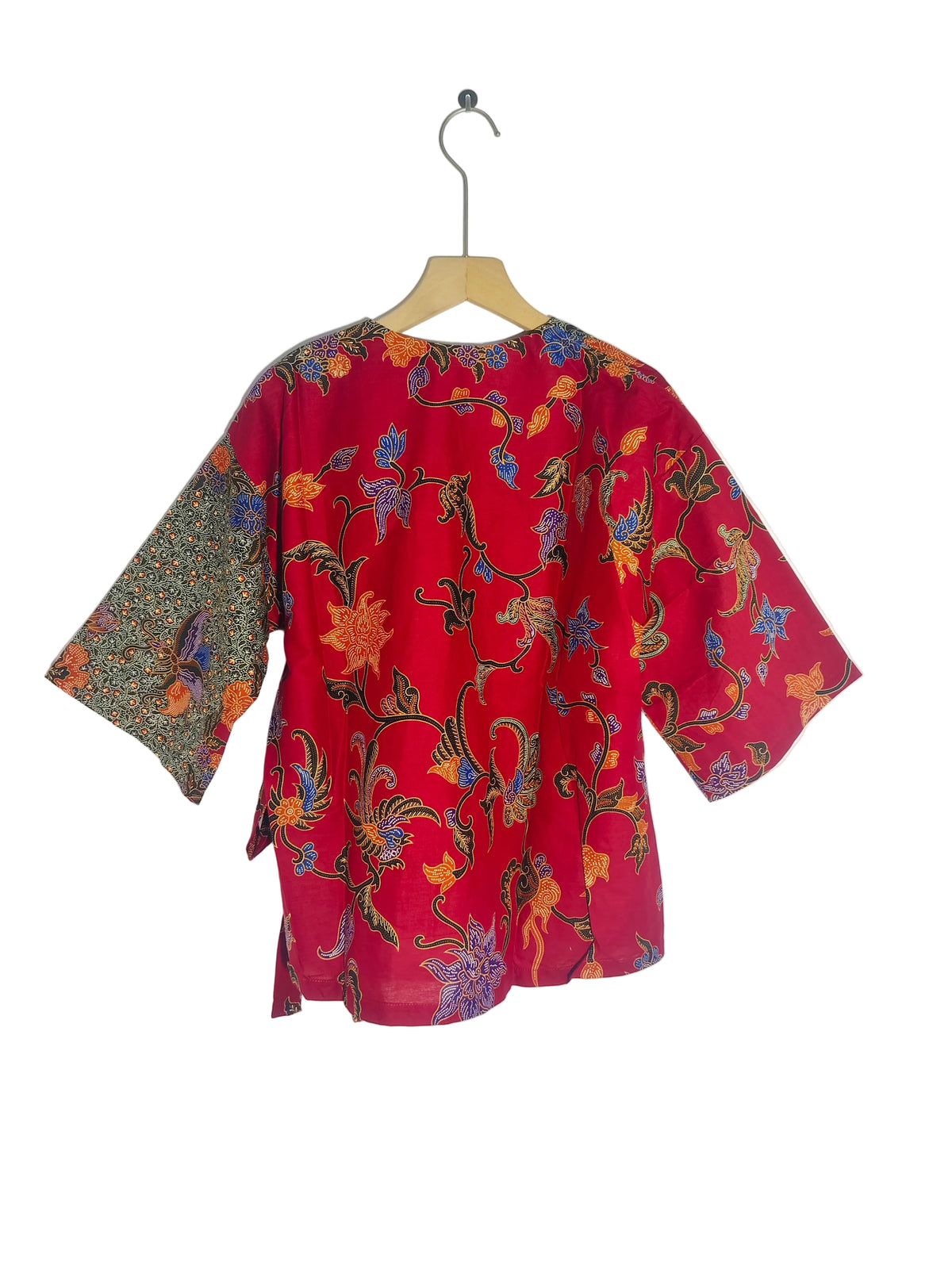 Mollie Kimono Top (Maroon Red)