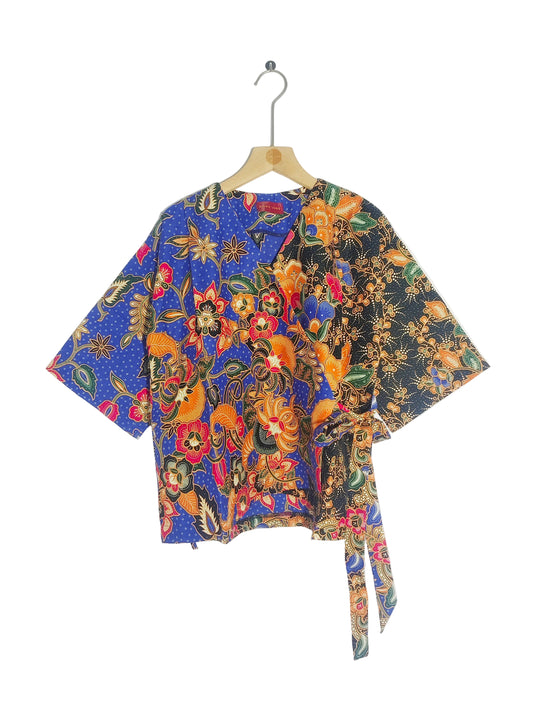 Mollie Kimono Top (Blue Black)