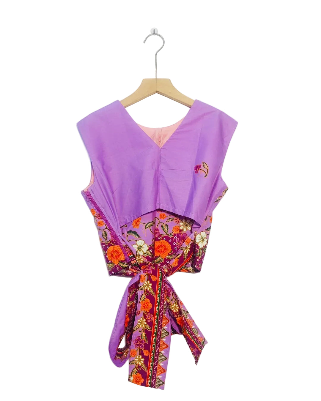 Sadie Ribbon Top ( Purple) Size M