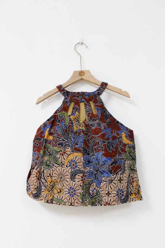 Camelia Batik Tank Top (Brown)