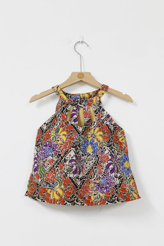 Camelia Batik Tank Top (Orange)